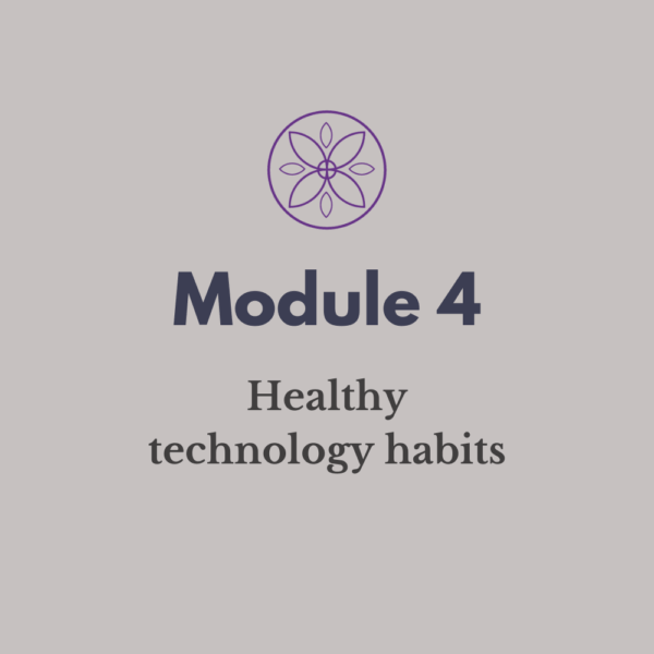 Module 4:  Healthy Technology Habits